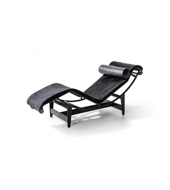 4 Chaise Longue à Reglage Continu, Noire Cassina