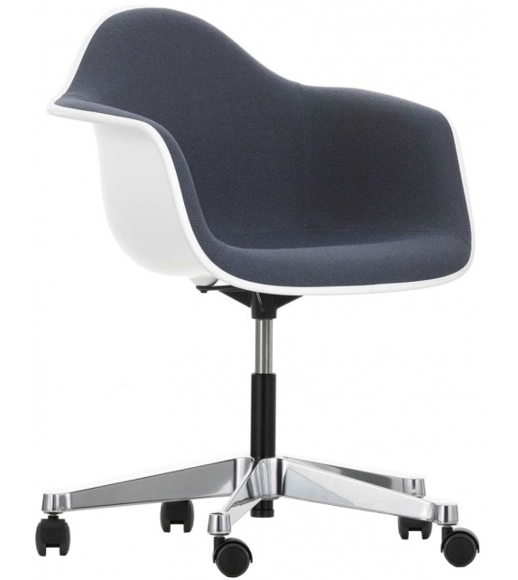 Eames Plastic Armchair PACC Swivel Chair With Padding Vitra