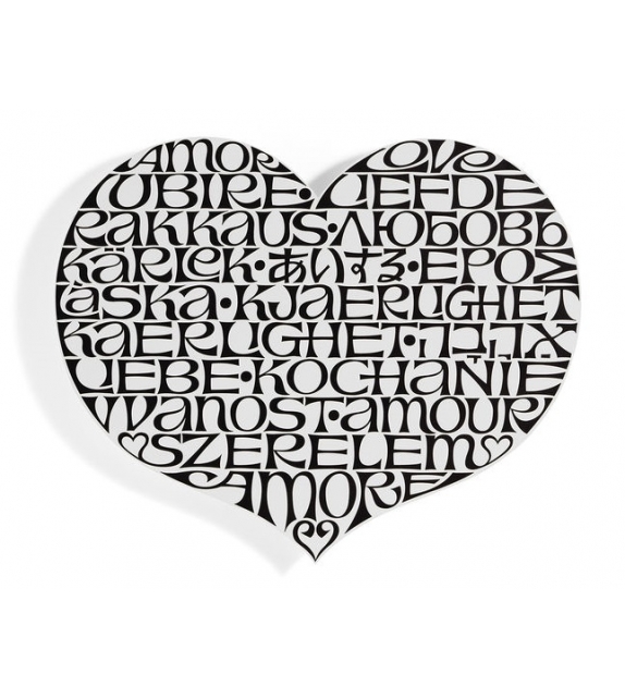 Metal Wall Relief International Love Heart Vitra Decoration