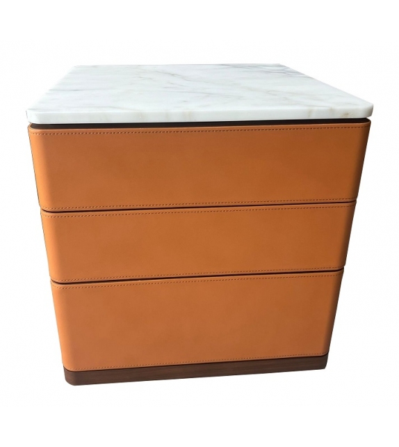 Ready for shipping - Fidelio Notte Poltrona Frau Bedside Cabinet